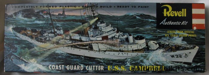 Revell 1/301 USS Campbell Coast Guard Cutter -'S' Kit, H338-149 plastic model kit